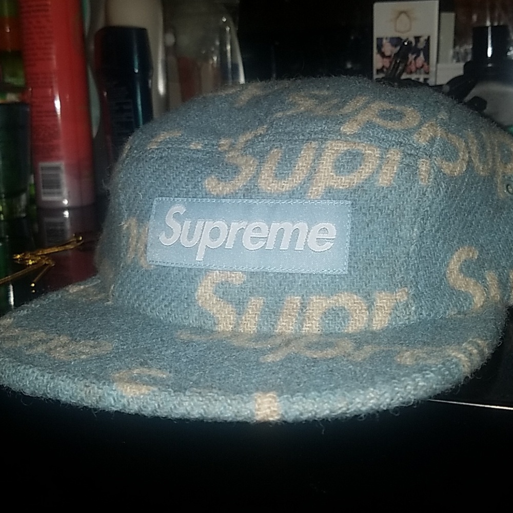 Supreme harris tweed camp hat